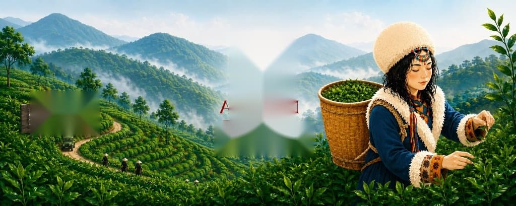 Thu hoạch búp trà Bảo Lộc